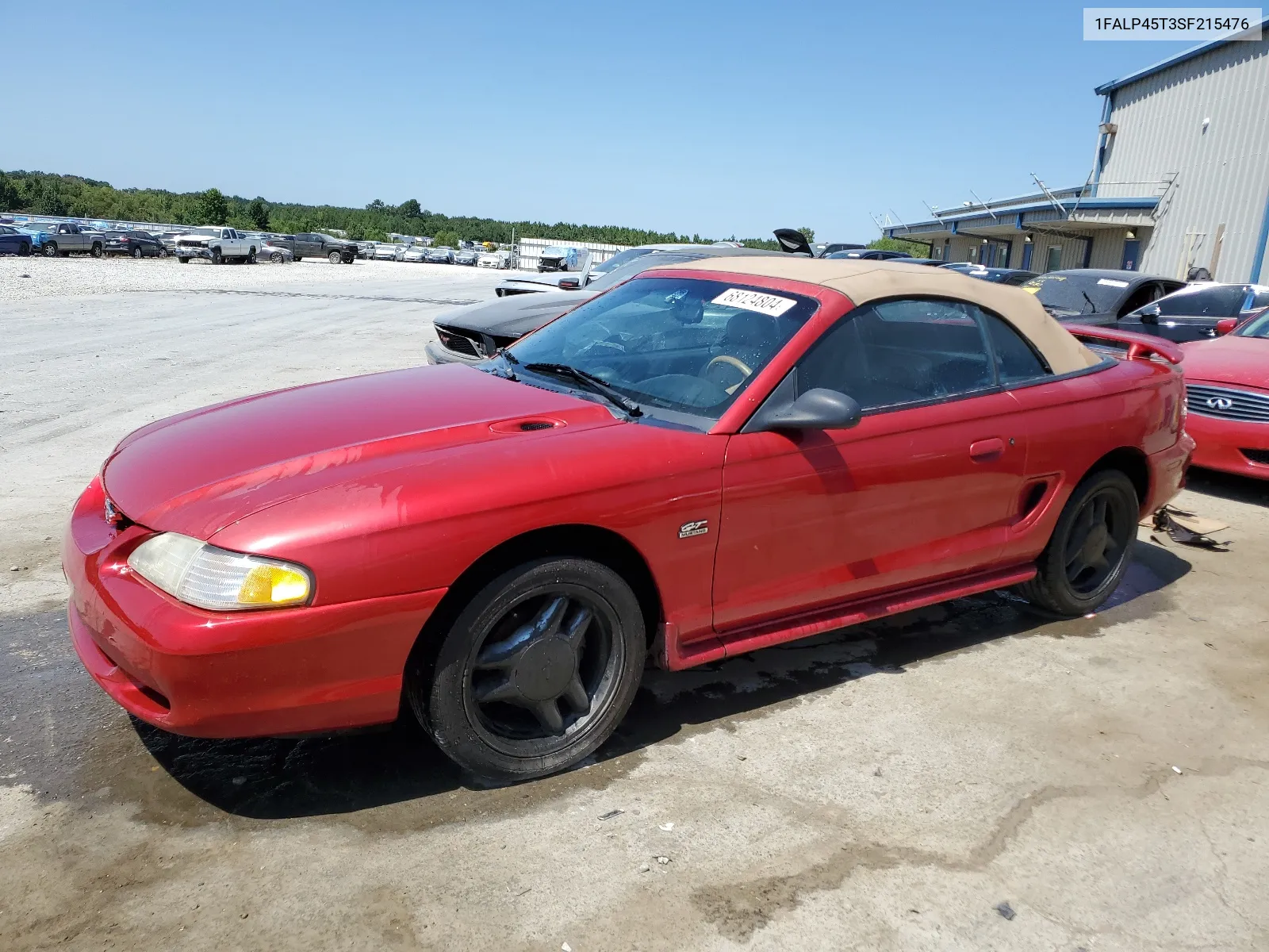 1995 Ford Mustang Gt VIN: 1FALP45T3SF215476 Lot: 68124804