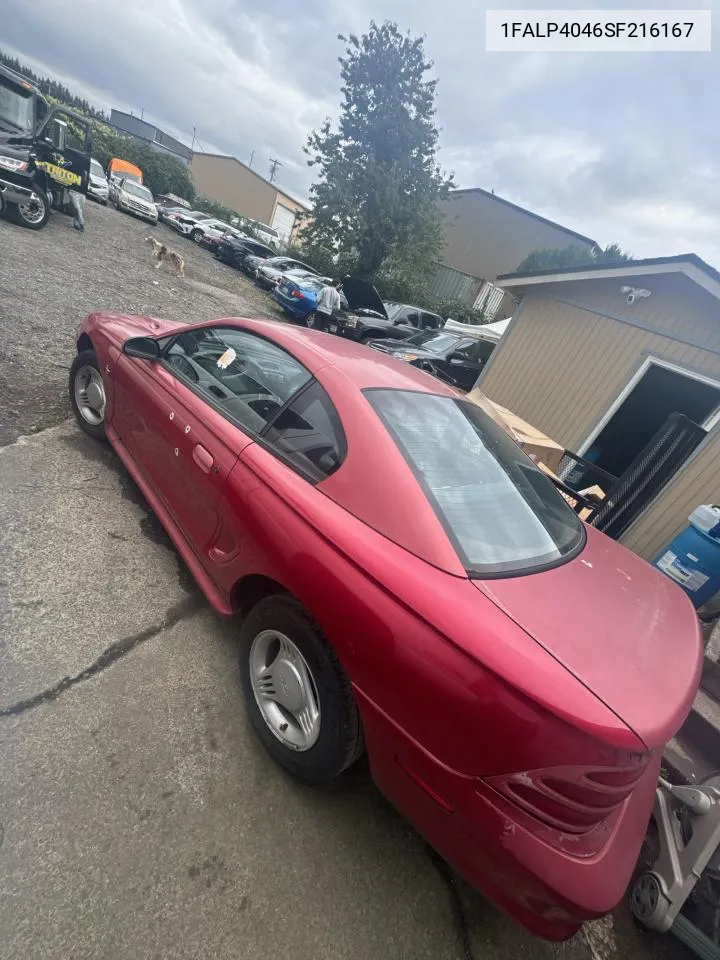 1995 Ford Mustang VIN: 1FALP4046SF216167 Lot: 71248154