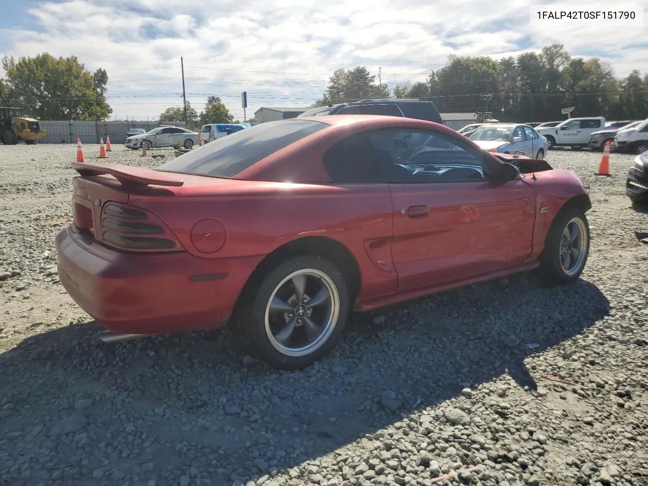 1995 Ford Mustang Gt VIN: 1FALP42T0SF151790 Lot: 72031234