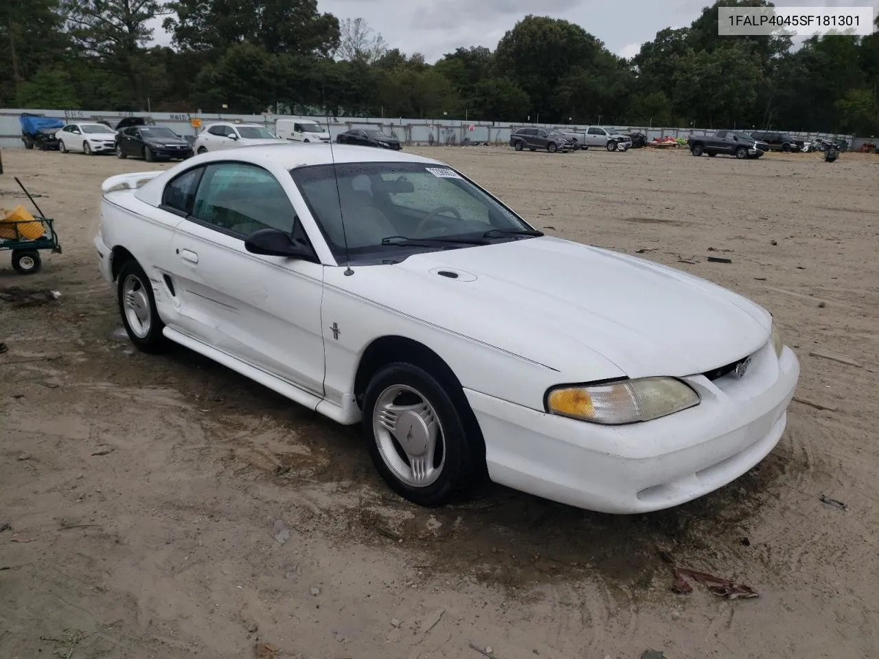 1995 Ford Mustang VIN: 1FALP4045SF181301 Lot: 72989824