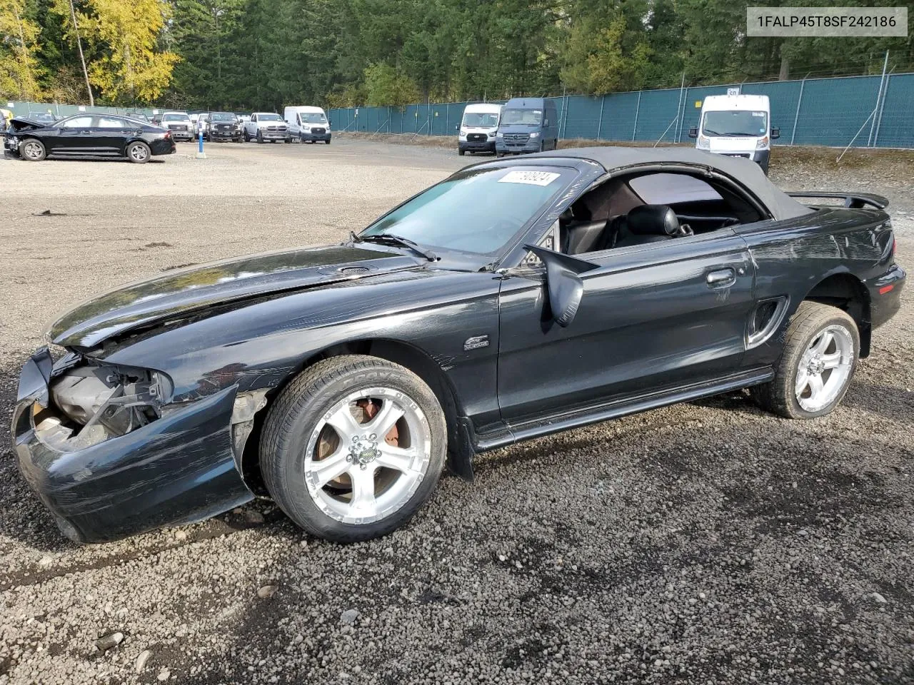 1995 Ford Mustang Gt VIN: 1FALP45T8SF242186 Lot: 77790924