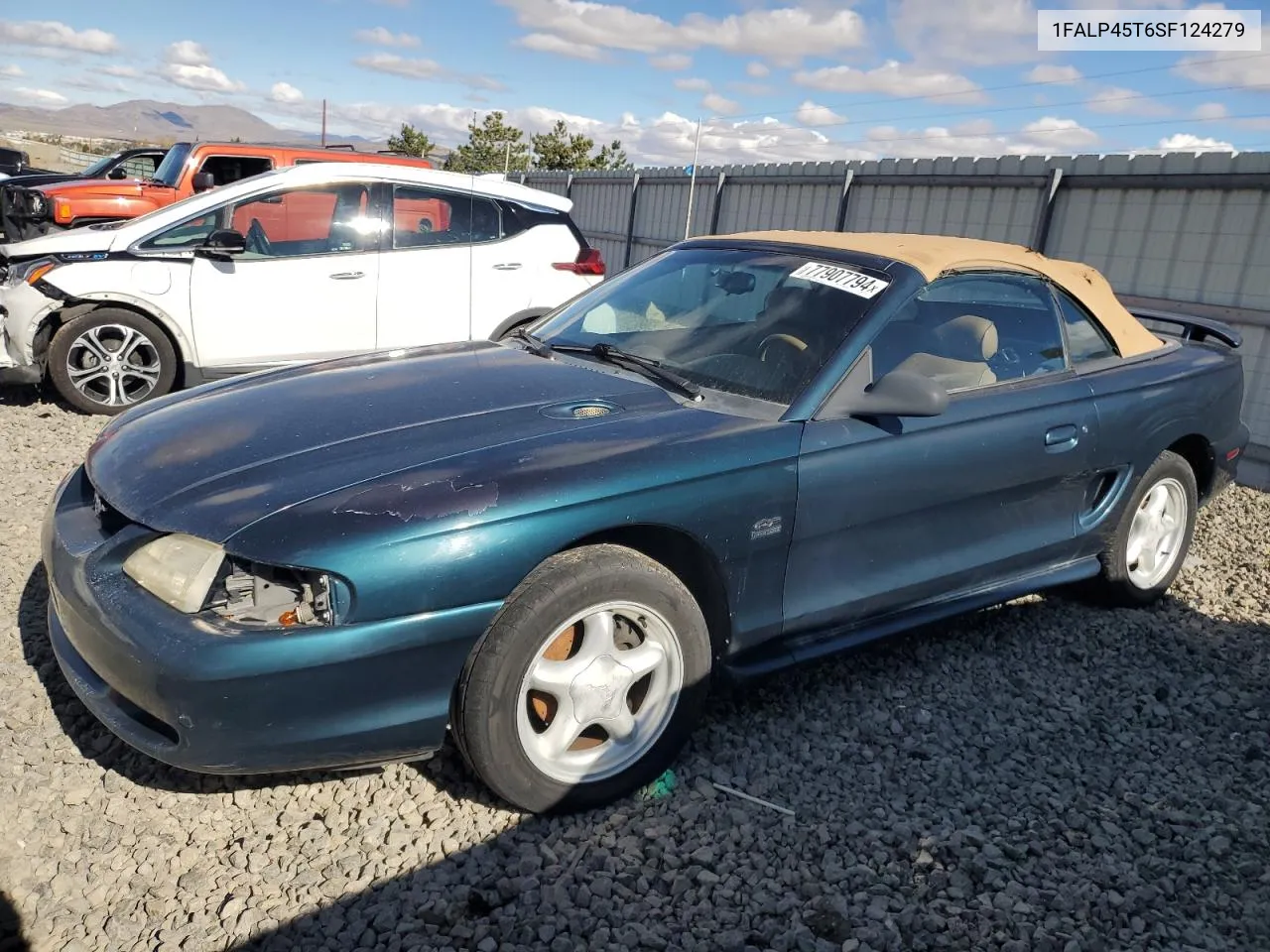 1995 Ford Mustang Gt VIN: 1FALP45T6SF124279 Lot: 77907794