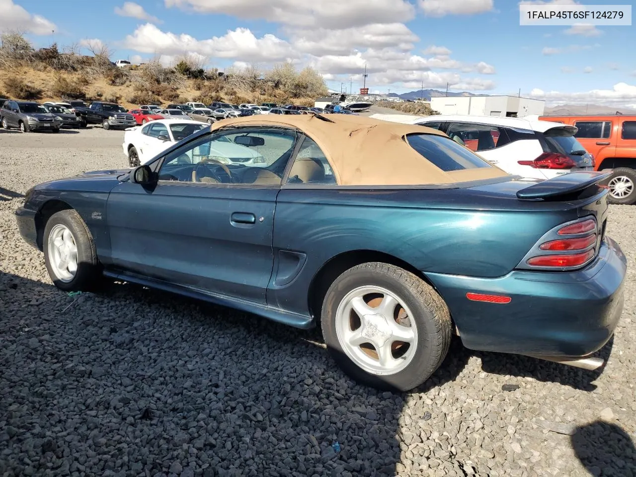 1995 Ford Mustang Gt VIN: 1FALP45T6SF124279 Lot: 77907794