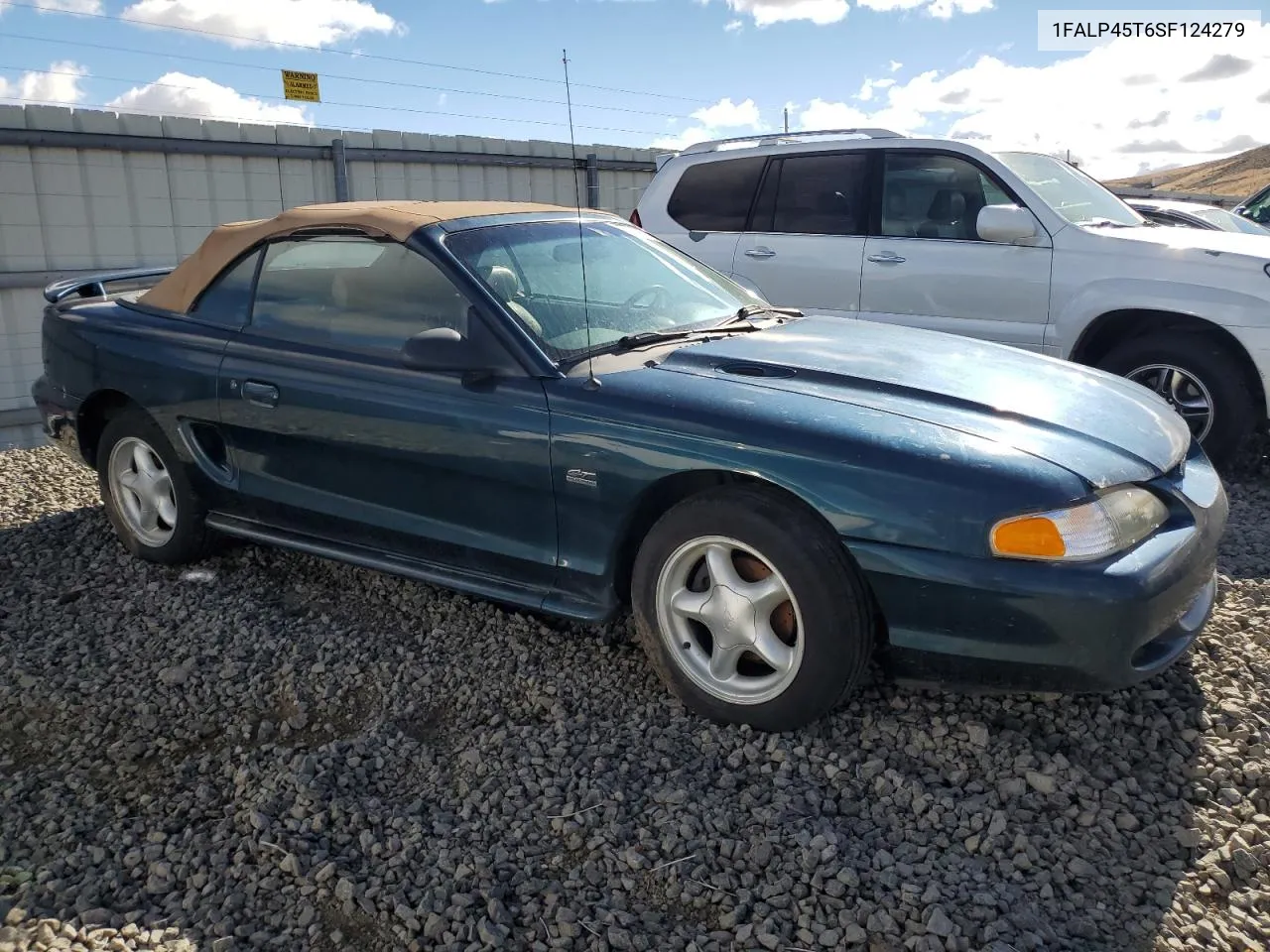 1995 Ford Mustang Gt VIN: 1FALP45T6SF124279 Lot: 77907794