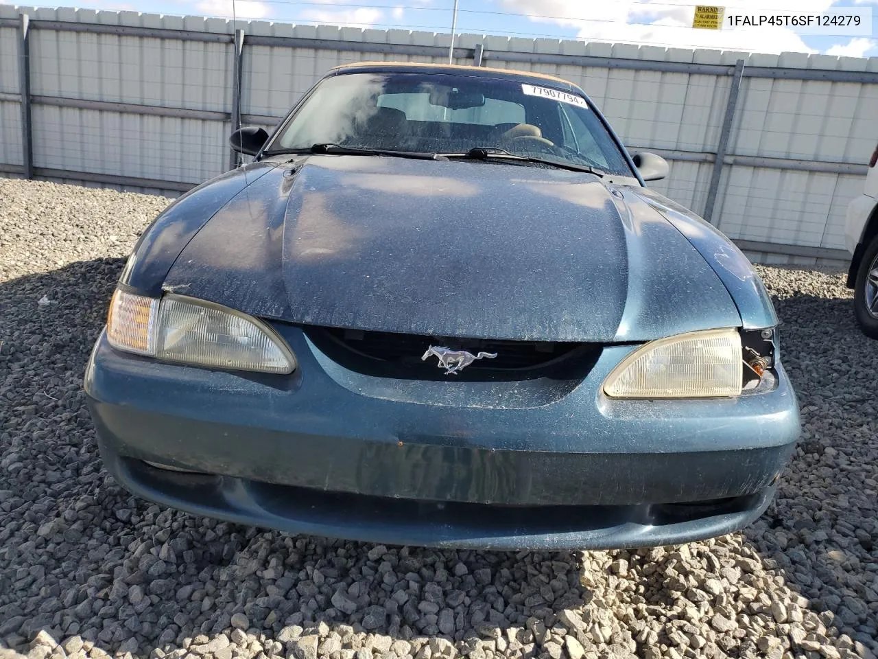 1995 Ford Mustang Gt VIN: 1FALP45T6SF124279 Lot: 77907794