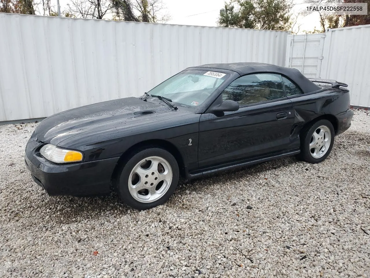 1995 Ford Mustang Cobra Svt VIN: 1FALP45D6SF222558 Lot: 78953064