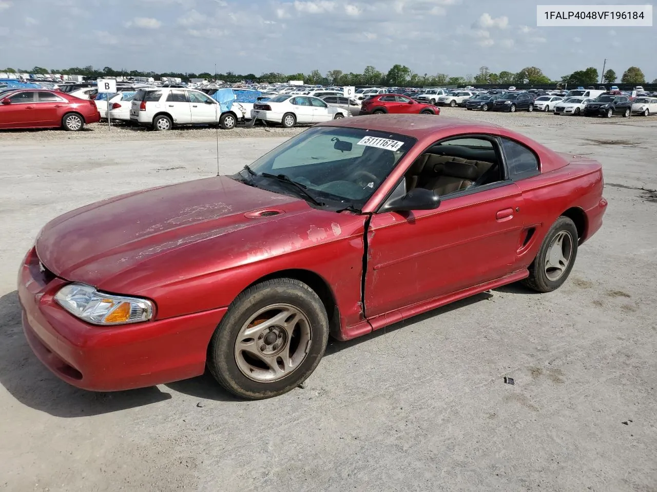 1997 Ford Mustang VIN: 1FALP4048VF196184 Lot: 51111674