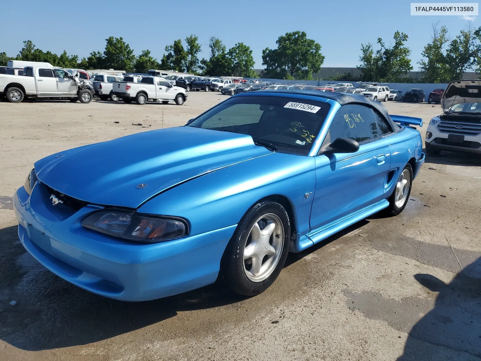 1997 Ford Mustang VIN: 1FALP4445VF113580 Lot: 58915294