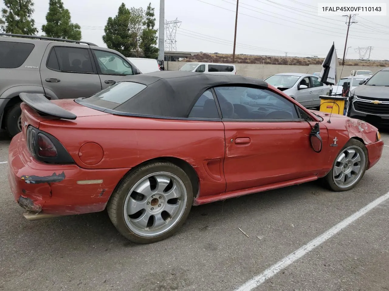 1997 Ford Mustang Gt VIN: 1FALP45X0VF110143 Lot: 71053124