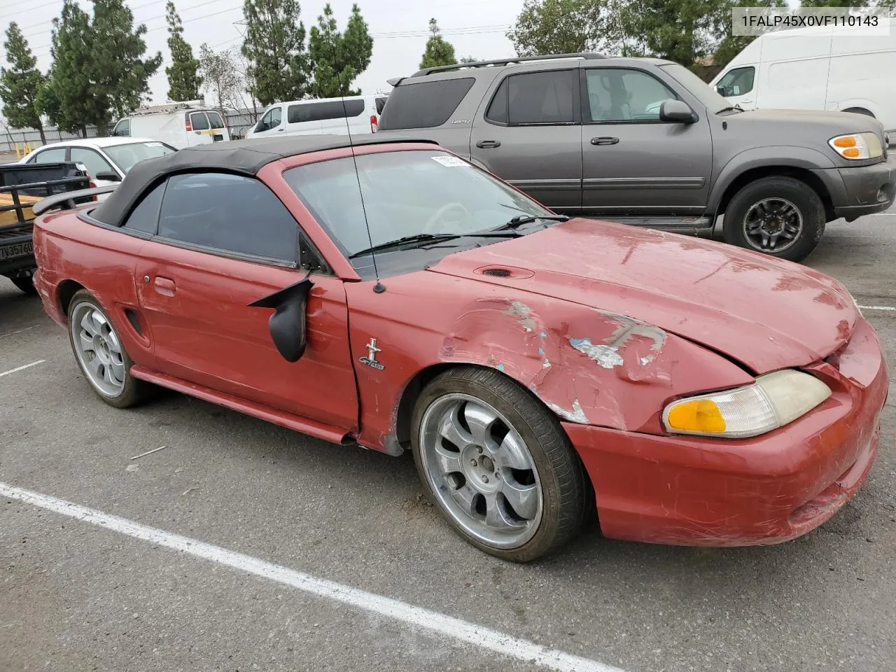 1997 Ford Mustang Gt VIN: 1FALP45X0VF110143 Lot: 71053124