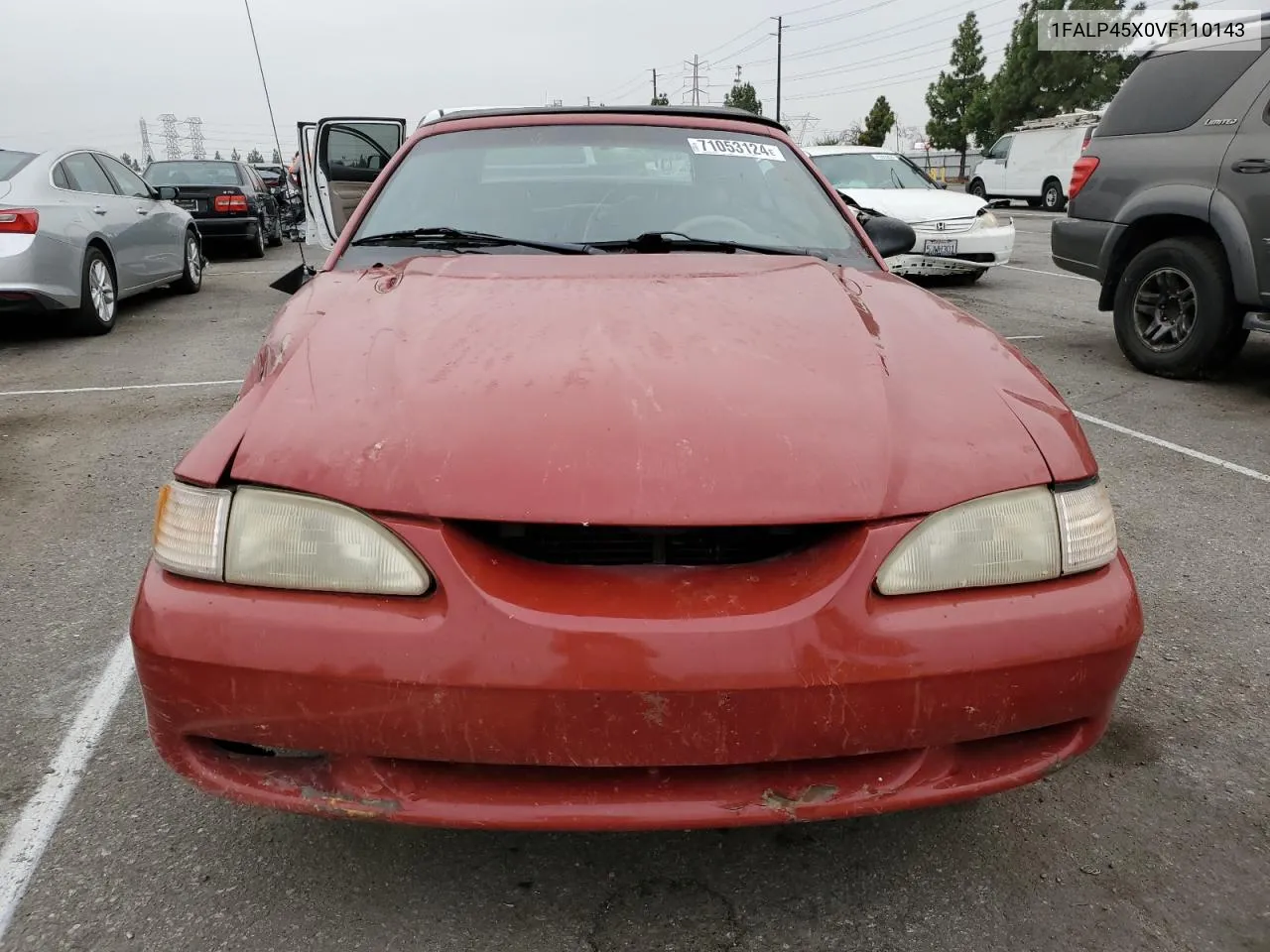 1997 Ford Mustang Gt VIN: 1FALP45X0VF110143 Lot: 71053124