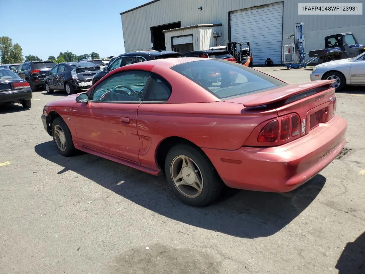 1998 Ford Mustang VIN: 1FAFP4048WF123931 Lot: 58788174