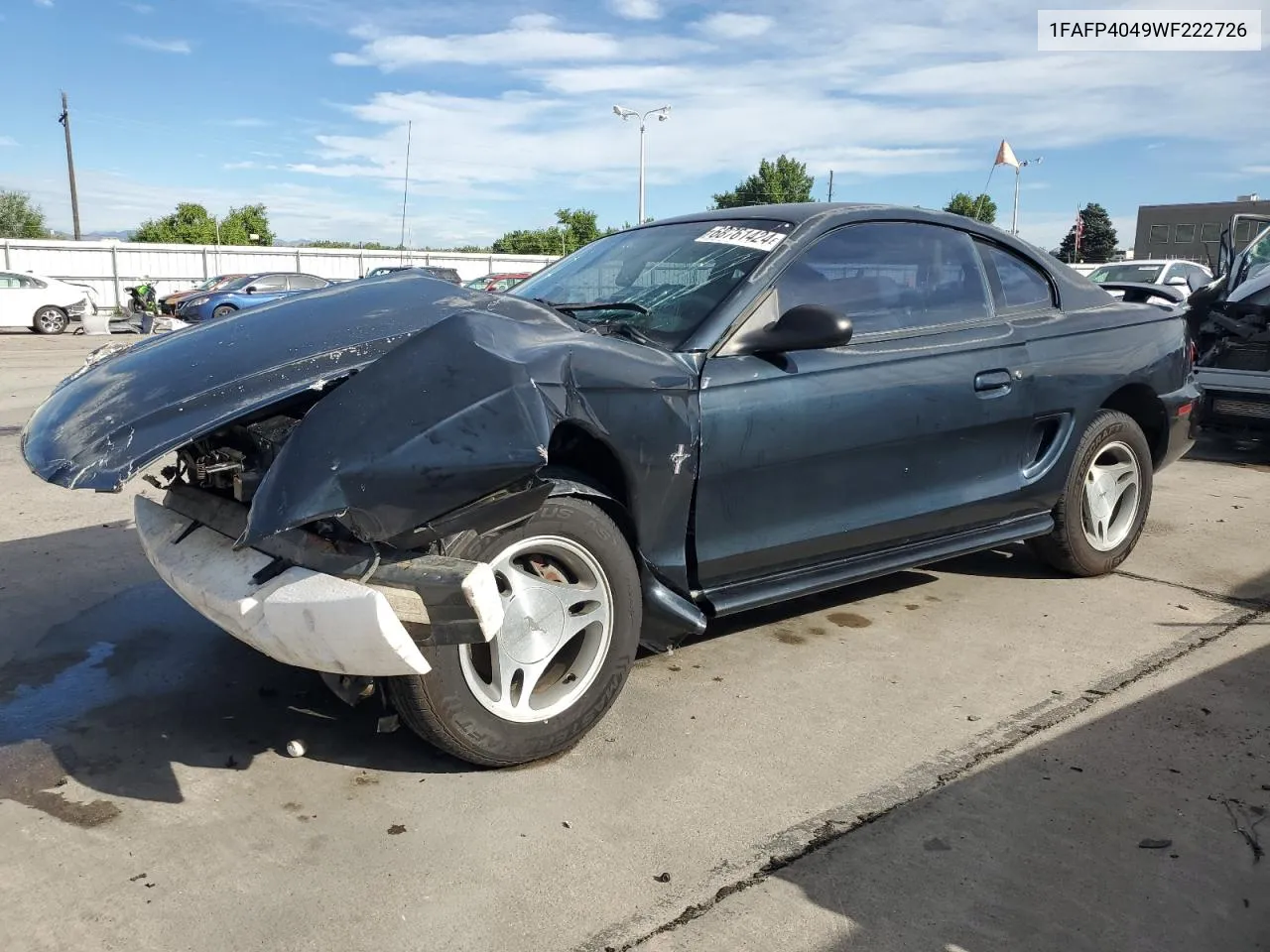 1998 Ford Mustang VIN: 1FAFP4049WF222726 Lot: 68761424