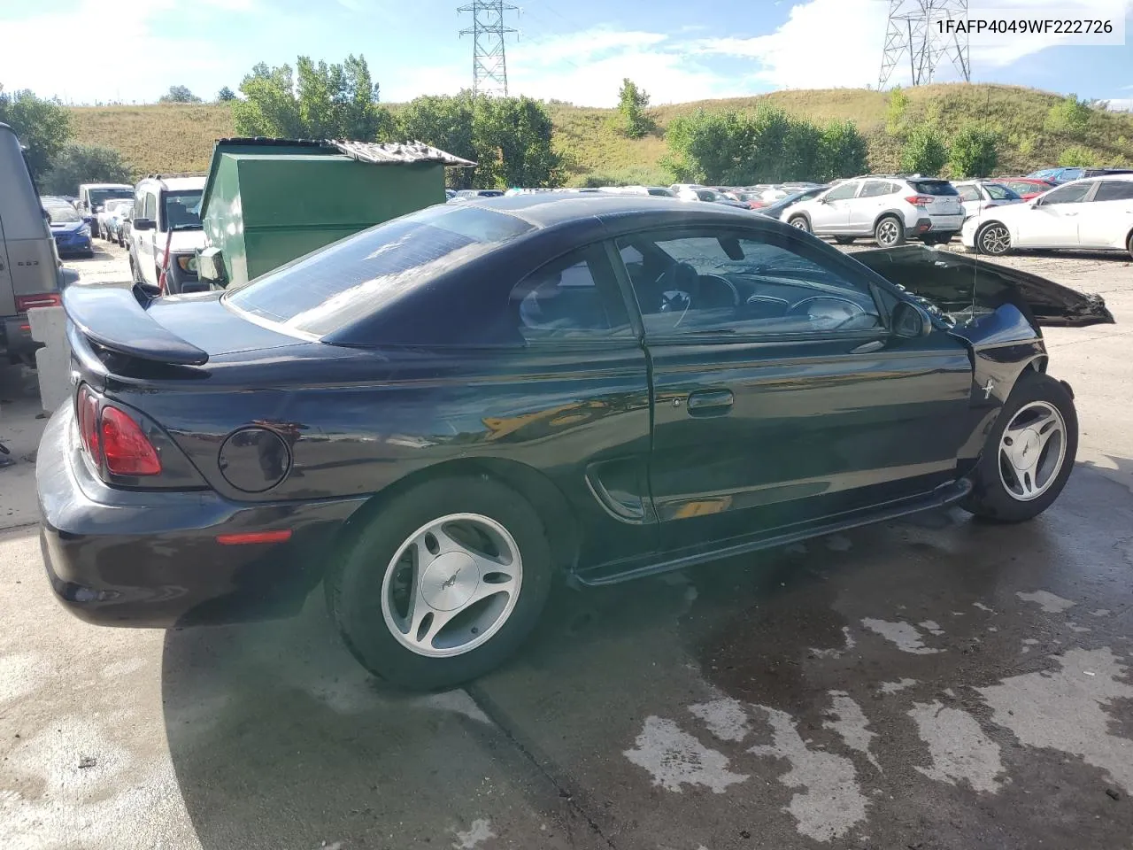 1998 Ford Mustang VIN: 1FAFP4049WF222726 Lot: 68761424