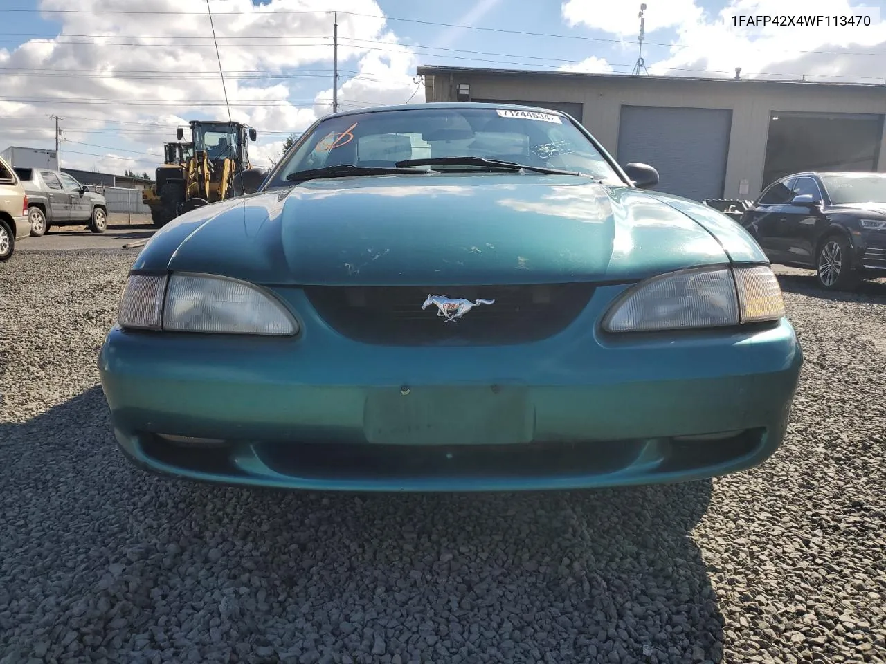 1998 Ford Mustang Gt VIN: 1FAFP42X4WF113470 Lot: 71244534