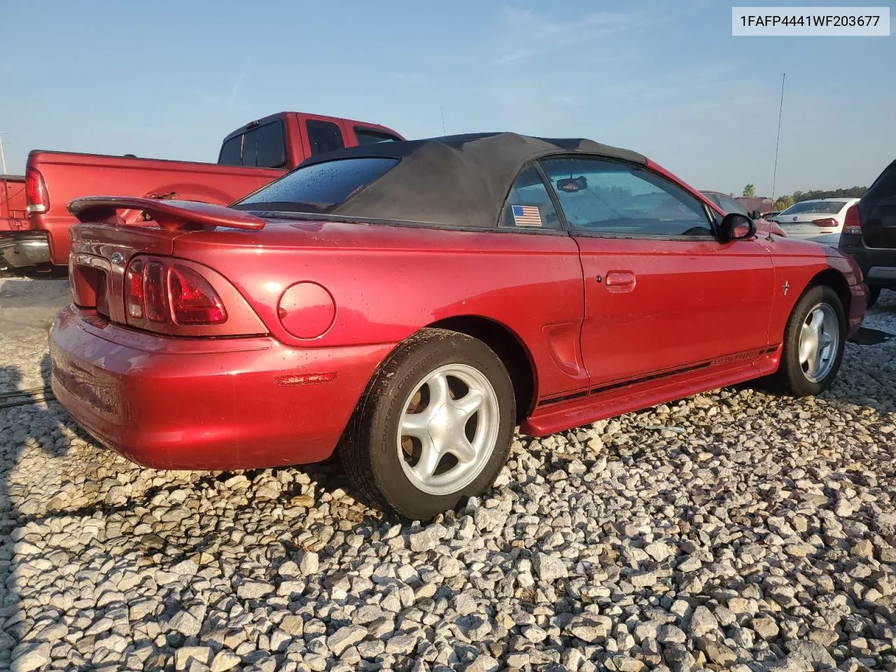 1998 Ford Mustang VIN: 1FAFP4441WF203677 Lot: 71354134