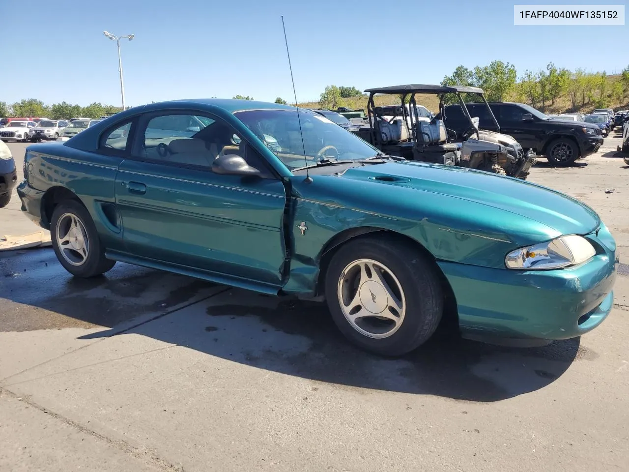 1998 Ford Mustang VIN: 1FAFP4040WF135152 Lot: 72238694