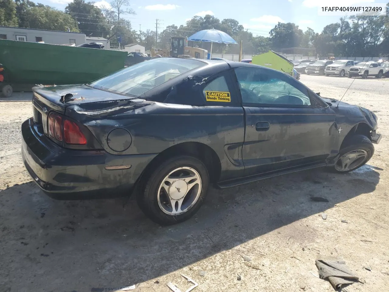 1998 Ford Mustang VIN: 1FAFP4049WF127499 Lot: 72852704