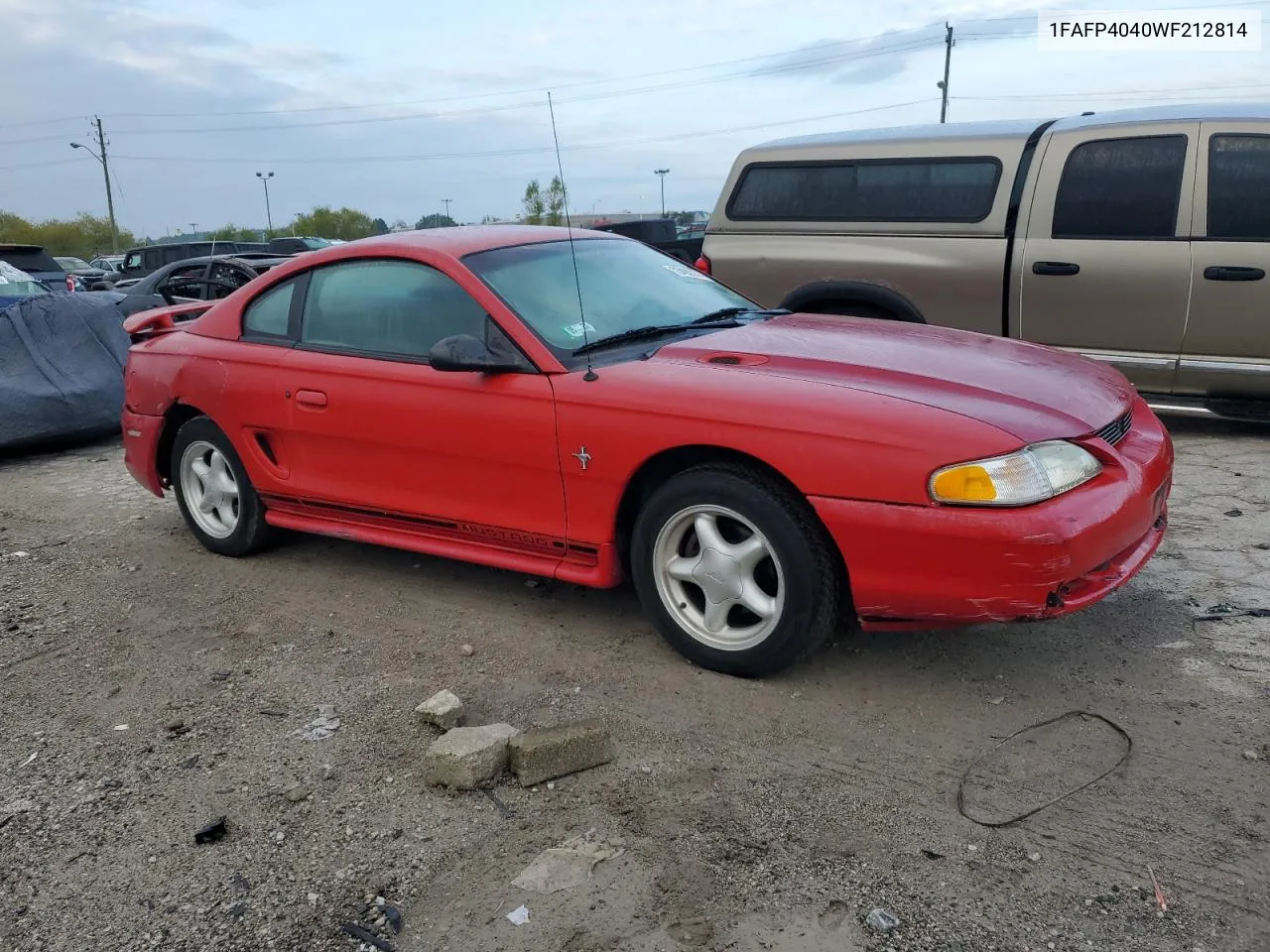 1998 Ford Mustang VIN: 1FAFP4040WF212814 Lot: 73492214