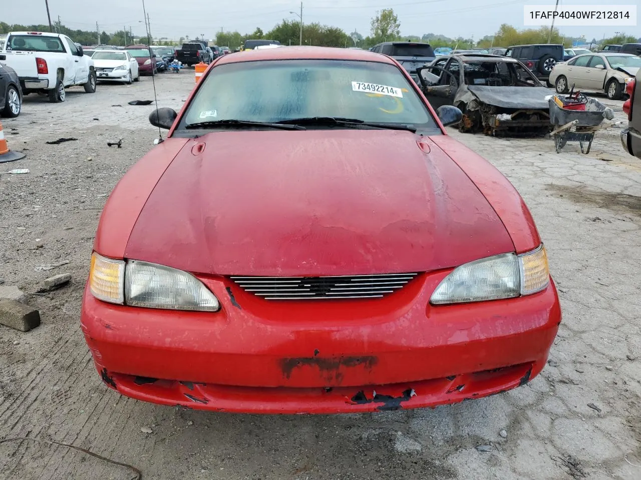 1998 Ford Mustang VIN: 1FAFP4040WF212814 Lot: 73492214