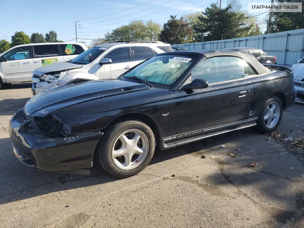 1998 Ford Mustang VIN: 1FAFP4449WF186336 Lot: 74108654