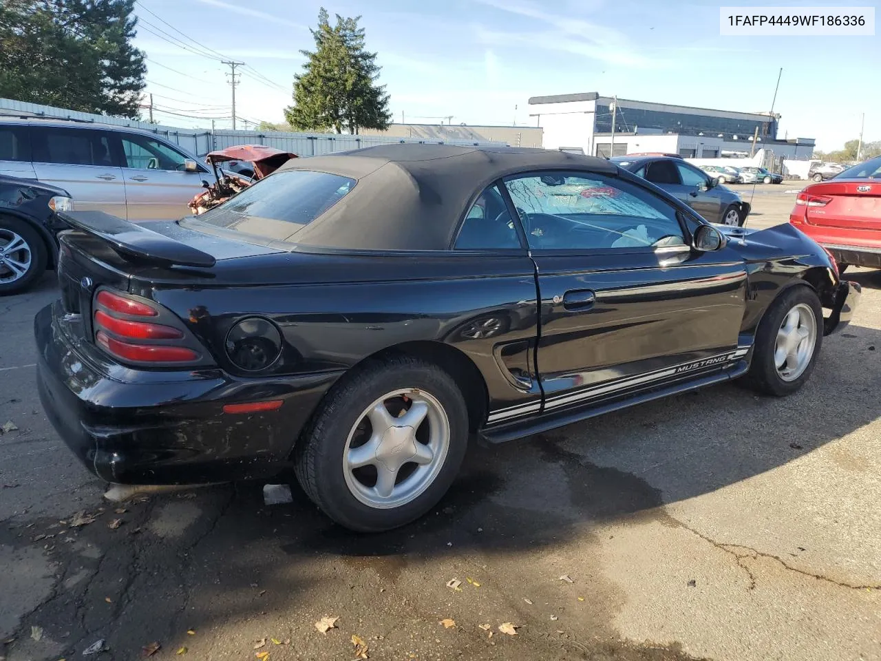 1998 Ford Mustang VIN: 1FAFP4449WF186336 Lot: 74108654