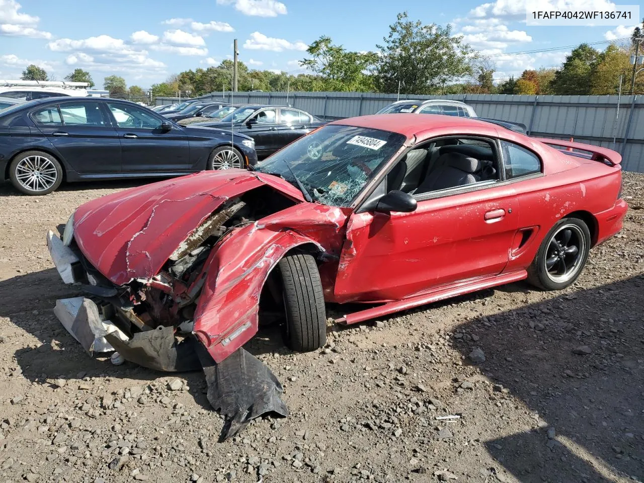 1FAFP4042WF136741 1998 Ford Mustang