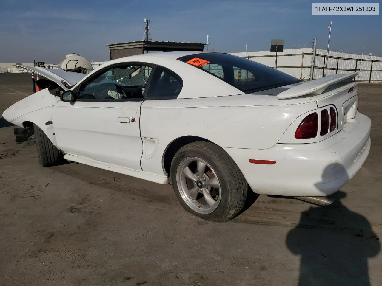 1998 Ford Mustang Gt VIN: 1FAFP42X2WF251203 Lot: 75542774