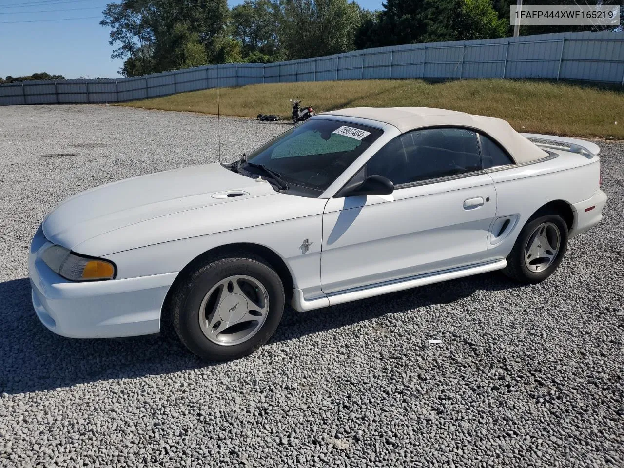 1998 Ford Mustang VIN: 1FAFP444XWF165219 Lot: 75907404