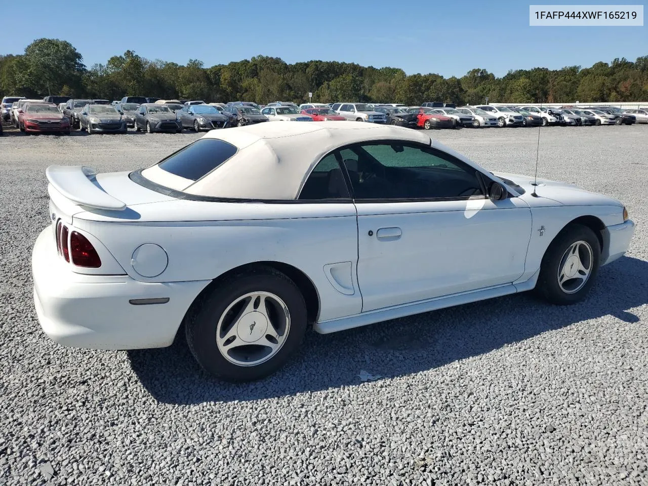 1998 Ford Mustang VIN: 1FAFP444XWF165219 Lot: 75907404