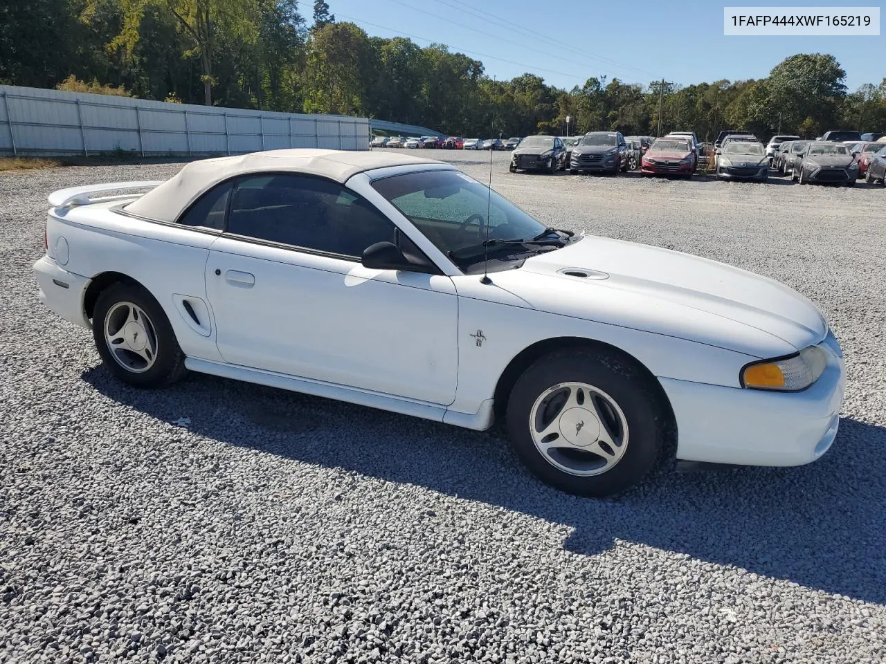 1998 Ford Mustang VIN: 1FAFP444XWF165219 Lot: 75907404