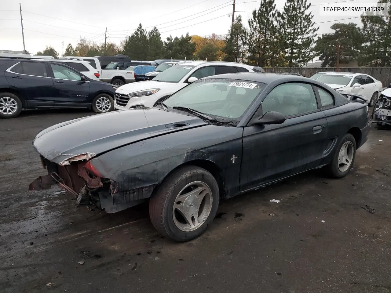 1998 Ford Mustang VIN: 1FAFP4049WF141399 Lot: 78624774