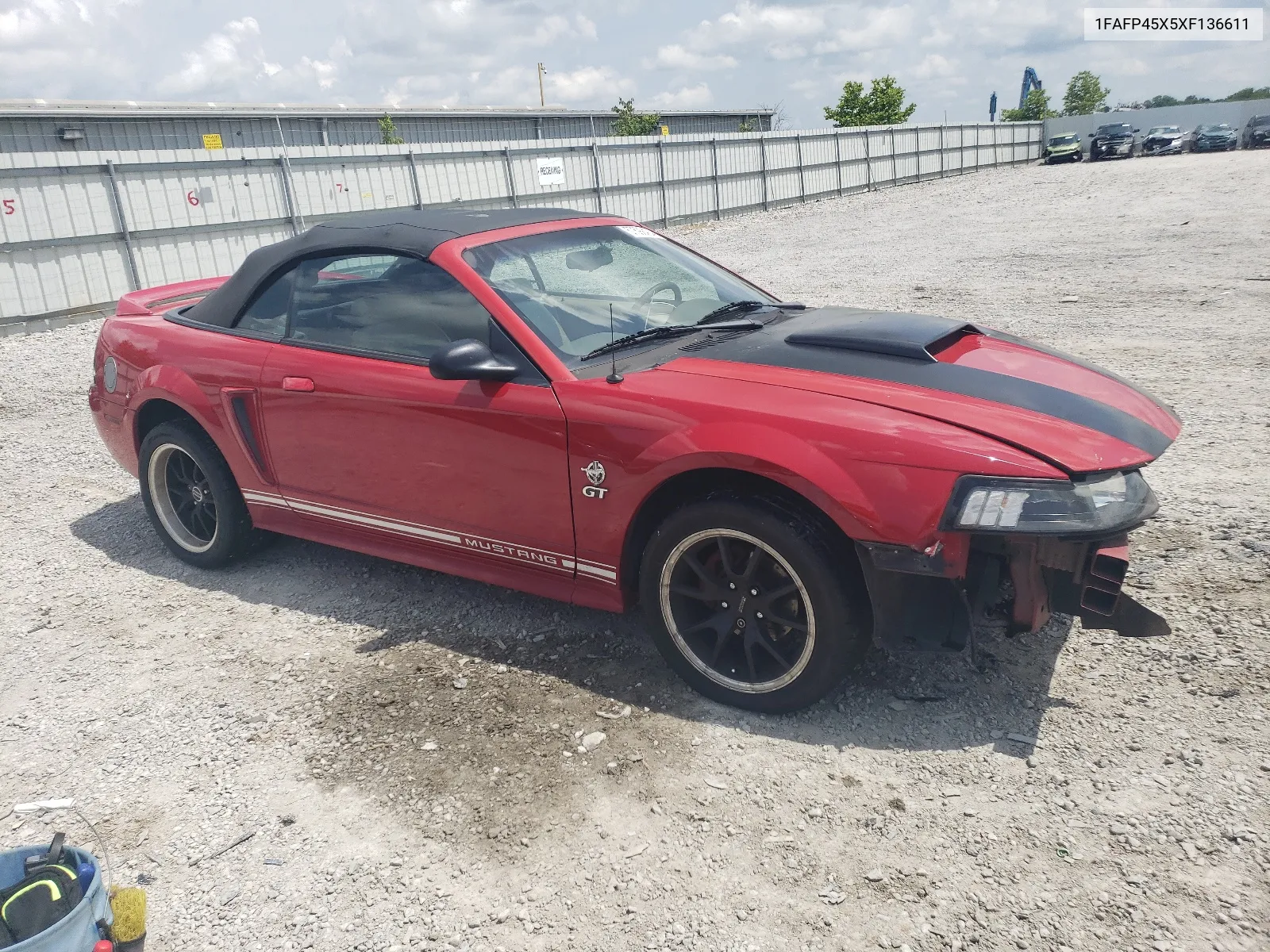 1999 Ford Mustang Gt VIN: 1FAFP45X5XF136611 Lot: 57599424