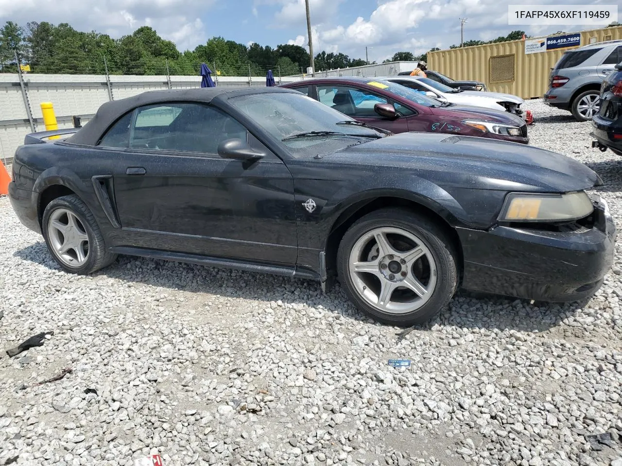 1999 Ford Mustang Gt VIN: 1FAFP45X6XF119459 Lot: 59912174