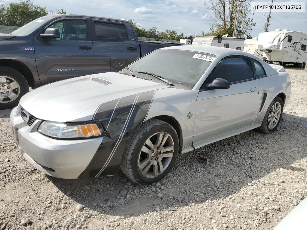 1999 Ford Mustang VIN: 1FAFP4042XF135705 Lot: 71837914