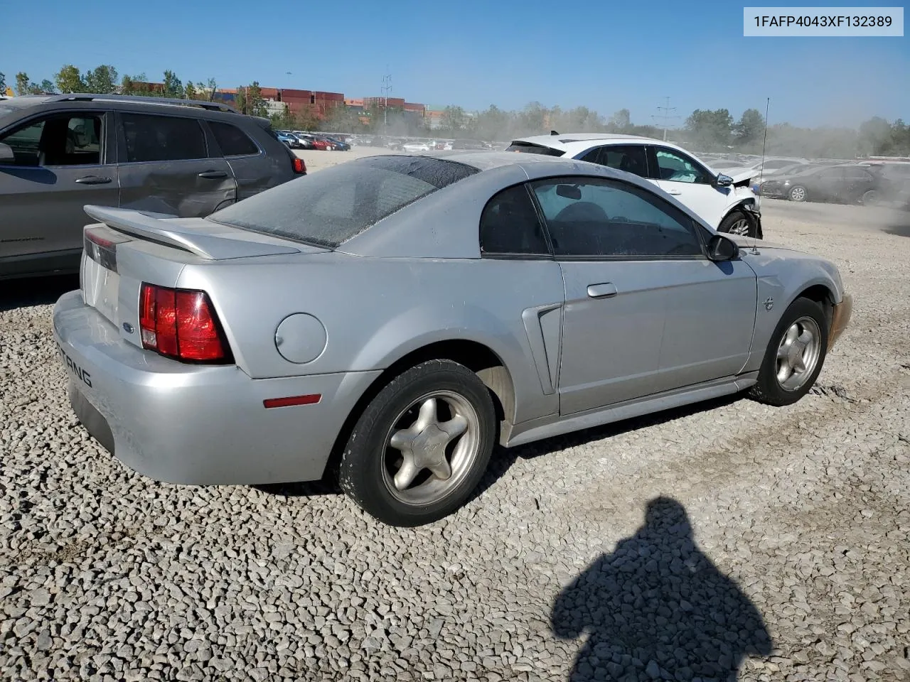 1999 Ford Mustang VIN: 1FAFP4043XF132389 Lot: 74883524