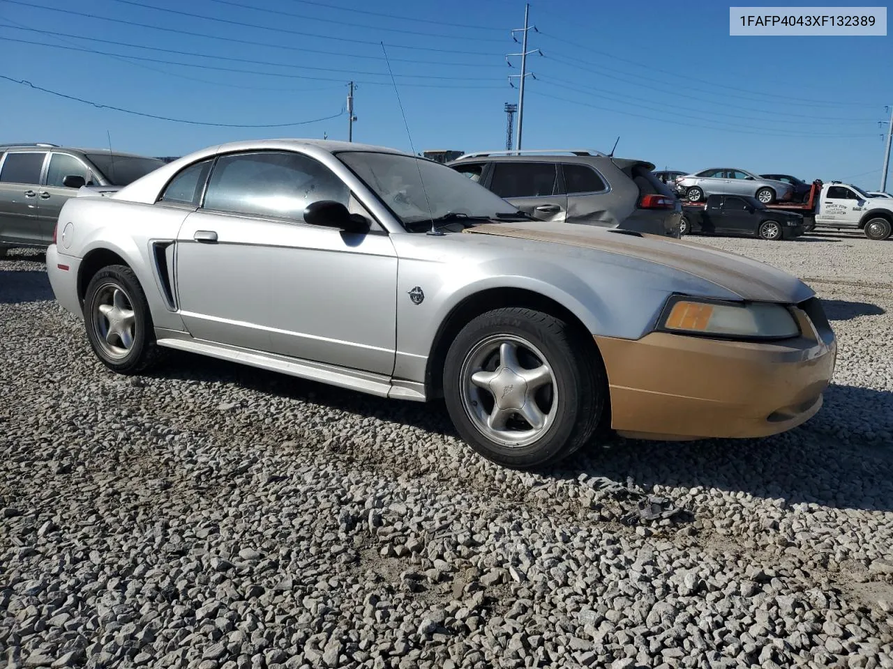 1999 Ford Mustang VIN: 1FAFP4043XF132389 Lot: 74883524