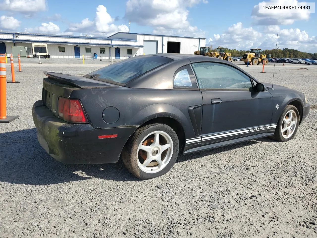 1999 Ford Mustang VIN: 1FAFP4048XF174931 Lot: 75404514