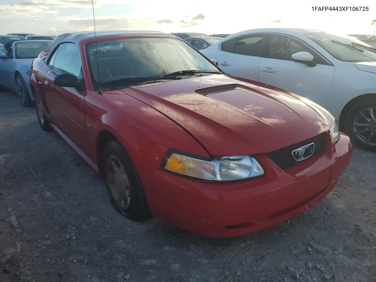 1999 Ford Mustang VIN: 1FAFP4443XF106725 Lot: 77011284