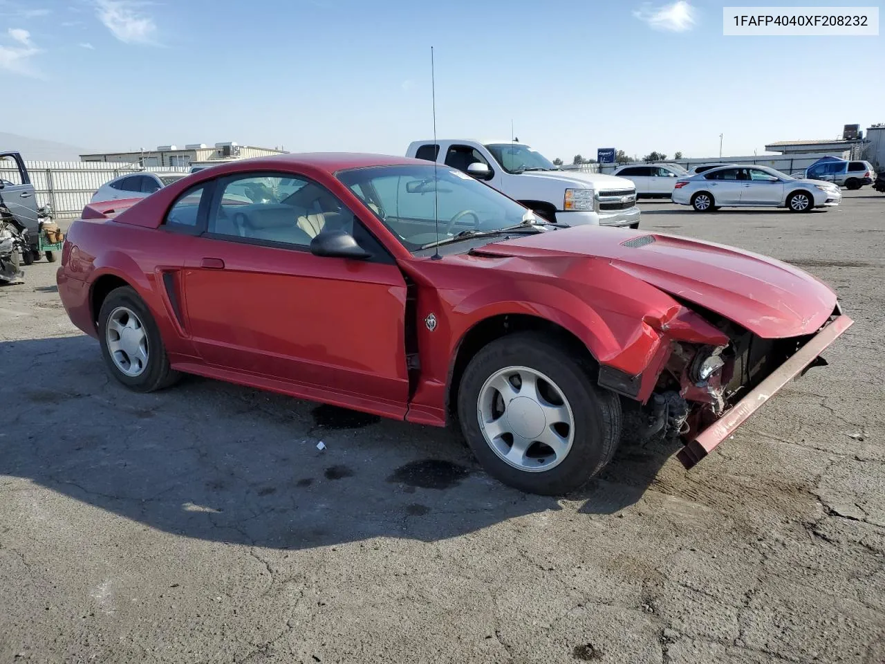 1999 Ford Mustang VIN: 1FAFP4040XF208232 Lot: 77713414