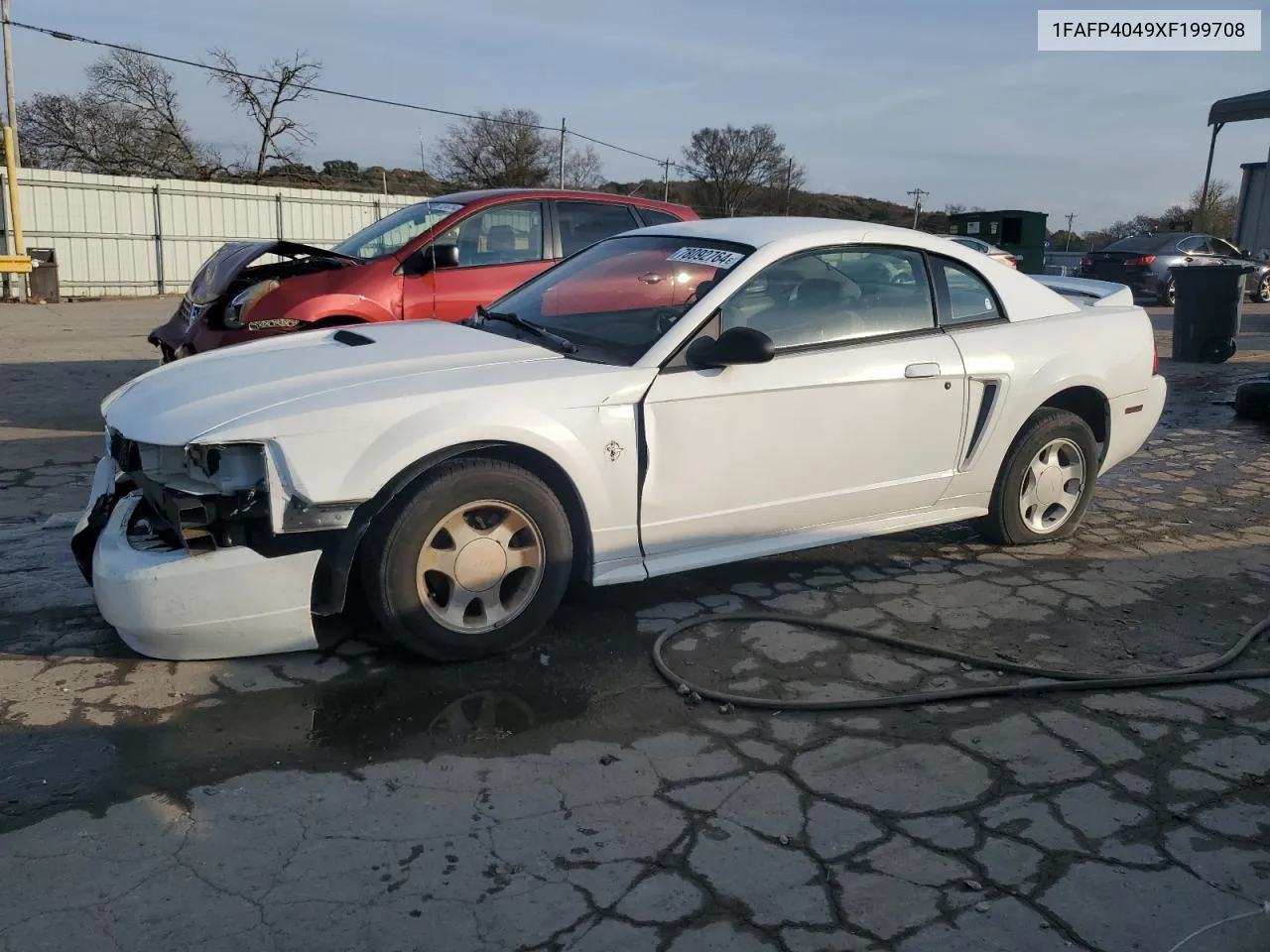 1999 Ford Mustang VIN: 1FAFP4049XF199708 Lot: 78092764