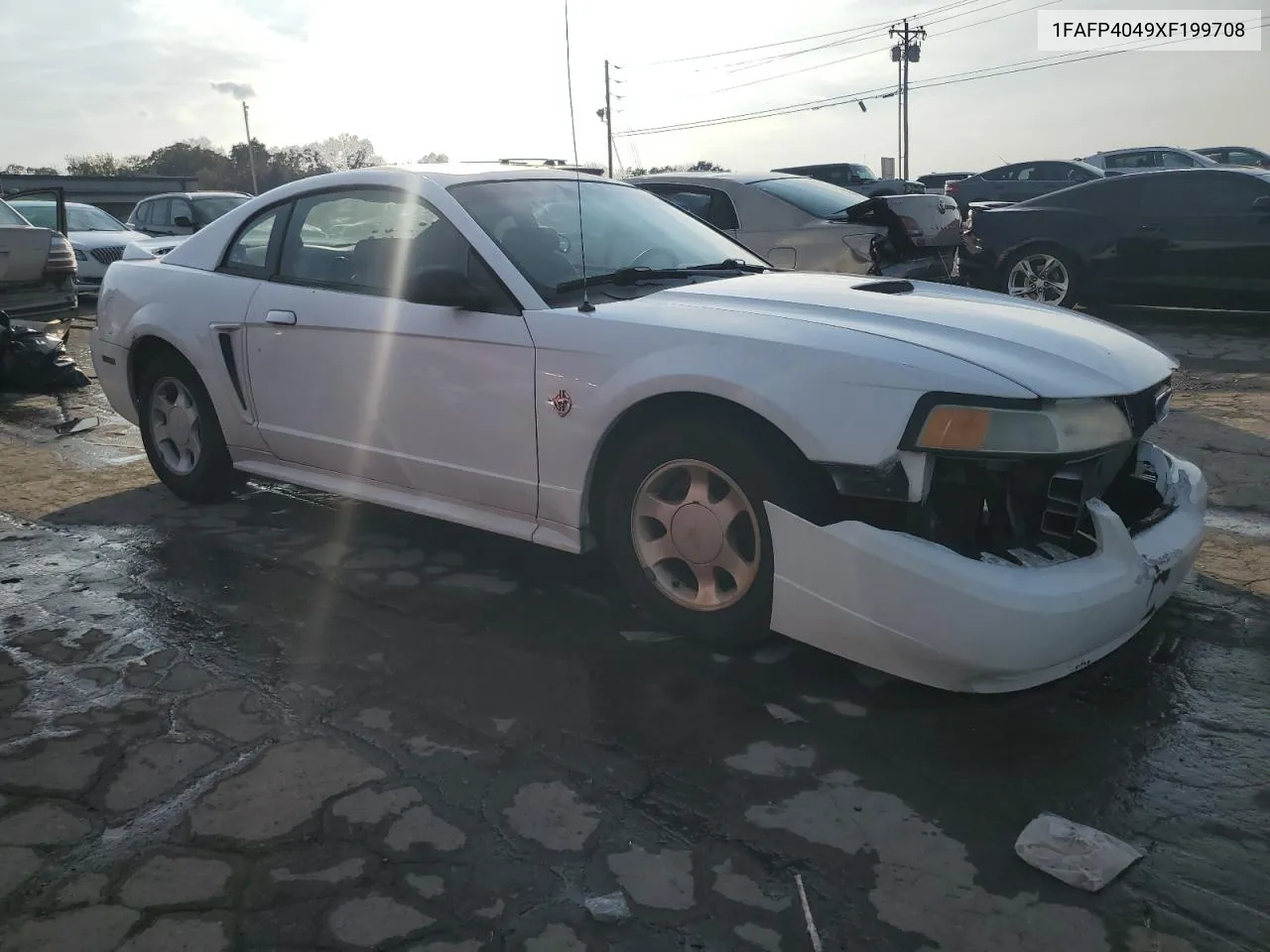 1999 Ford Mustang VIN: 1FAFP4049XF199708 Lot: 78092764