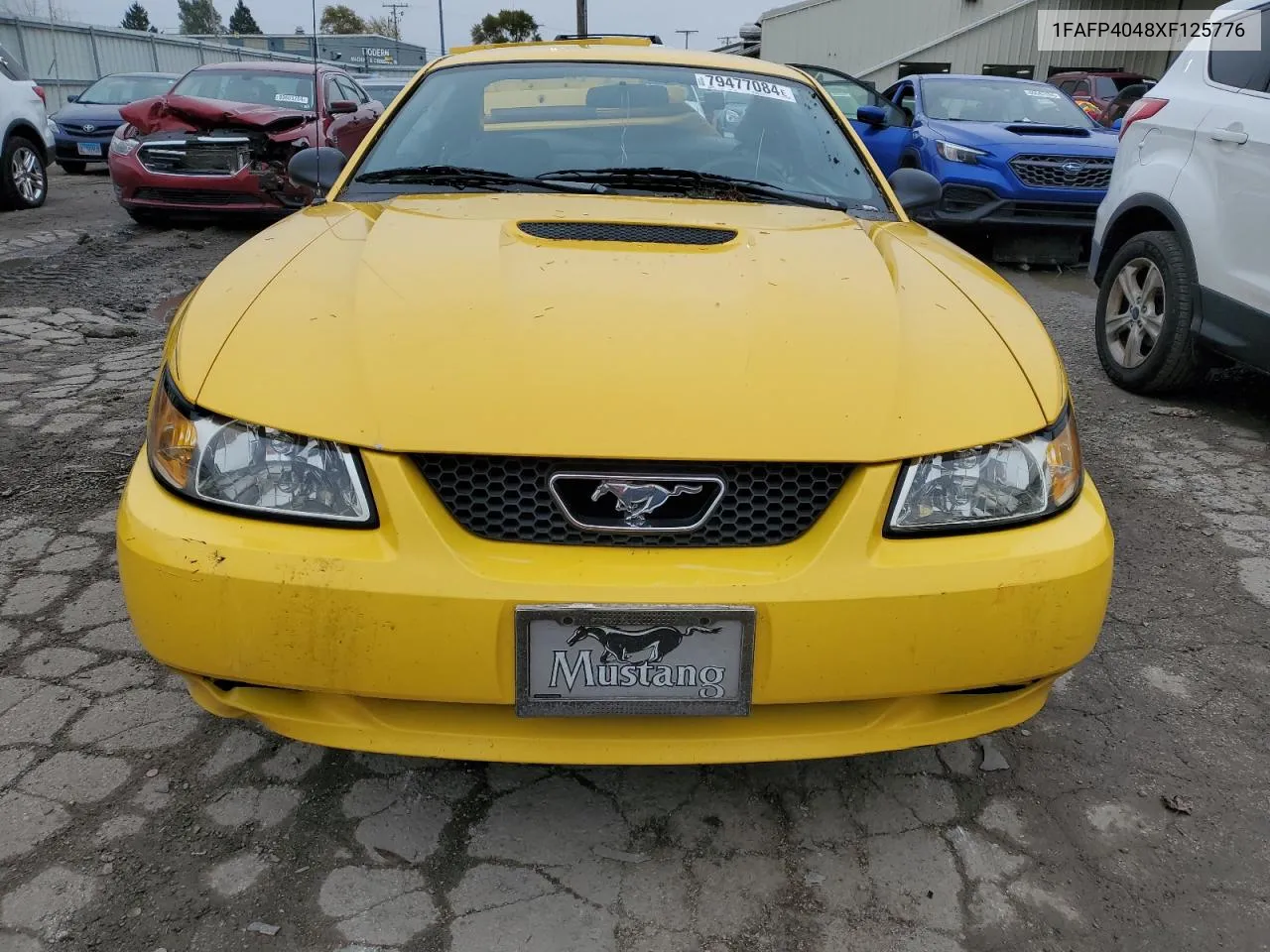 1999 Ford Mustang VIN: 1FAFP4048XF125776 Lot: 79477084