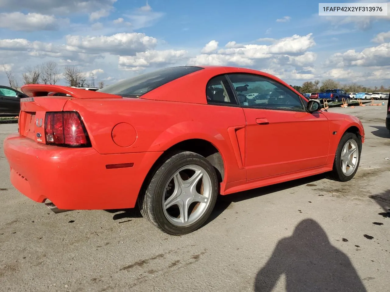 2000 Ford Mustang Gt VIN: 1FAFP42X2YF313976 Lot: 43182734