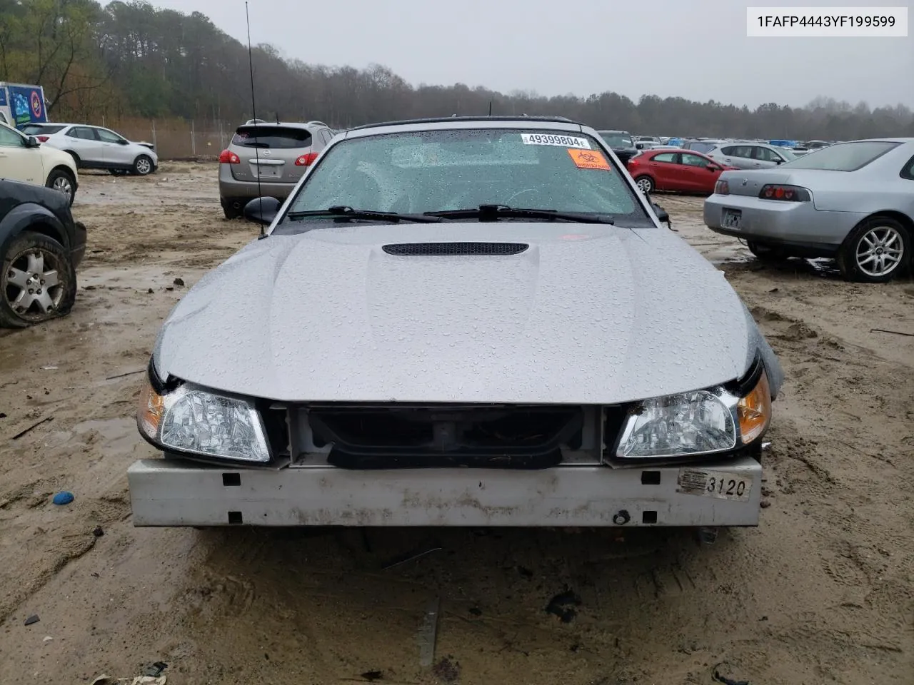 2000 Ford Mustang VIN: 1FAFP4443YF199599 Lot: 49399804