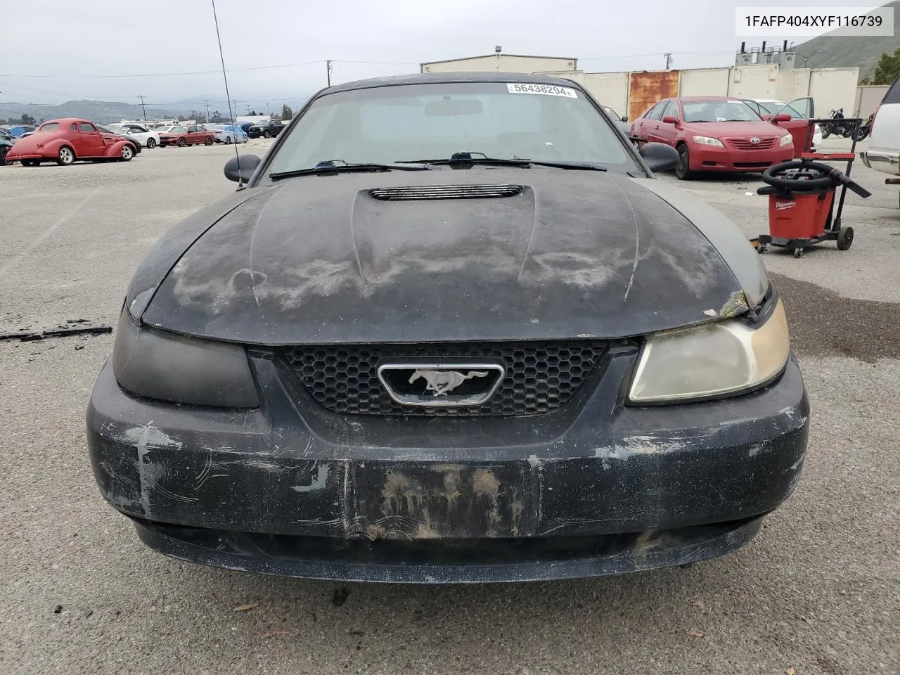 2000 Ford Mustang VIN: 1FAFP404XYF116739 Lot: 56438294