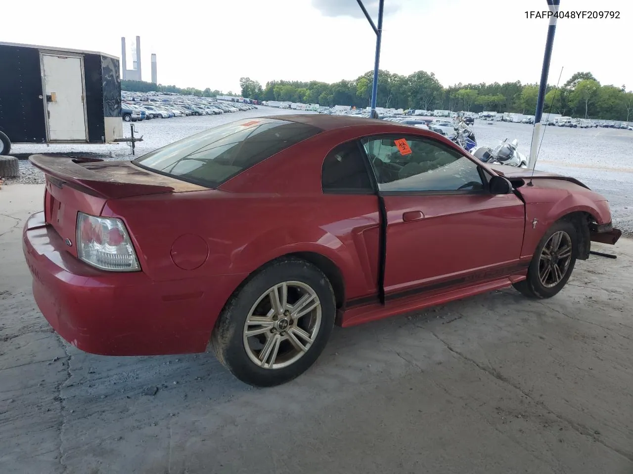 2000 Ford Mustang VIN: 1FAFP4048YF209792 Lot: 58563504