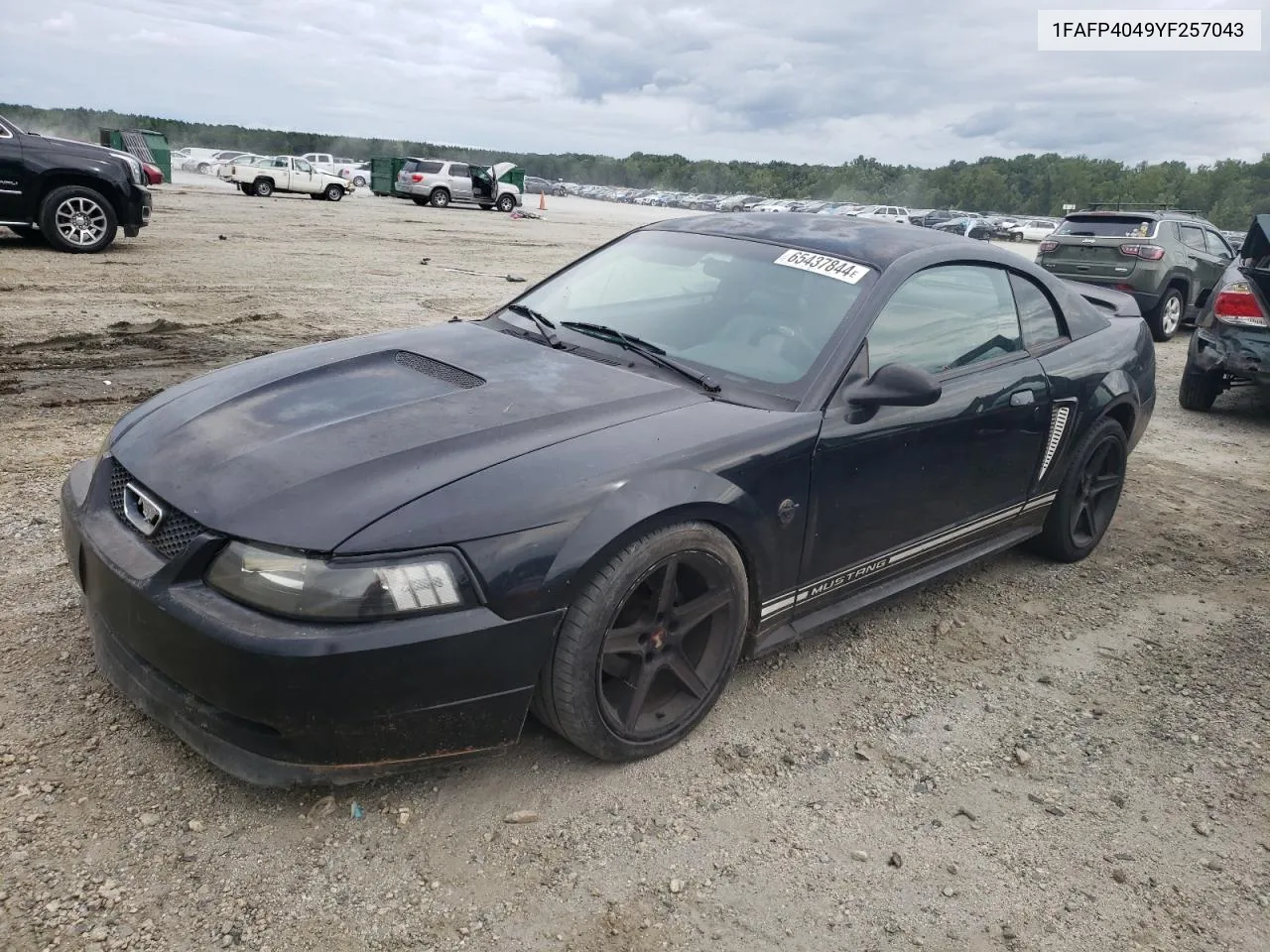 2000 Ford Mustang VIN: 1FAFP4049YF257043 Lot: 65437844