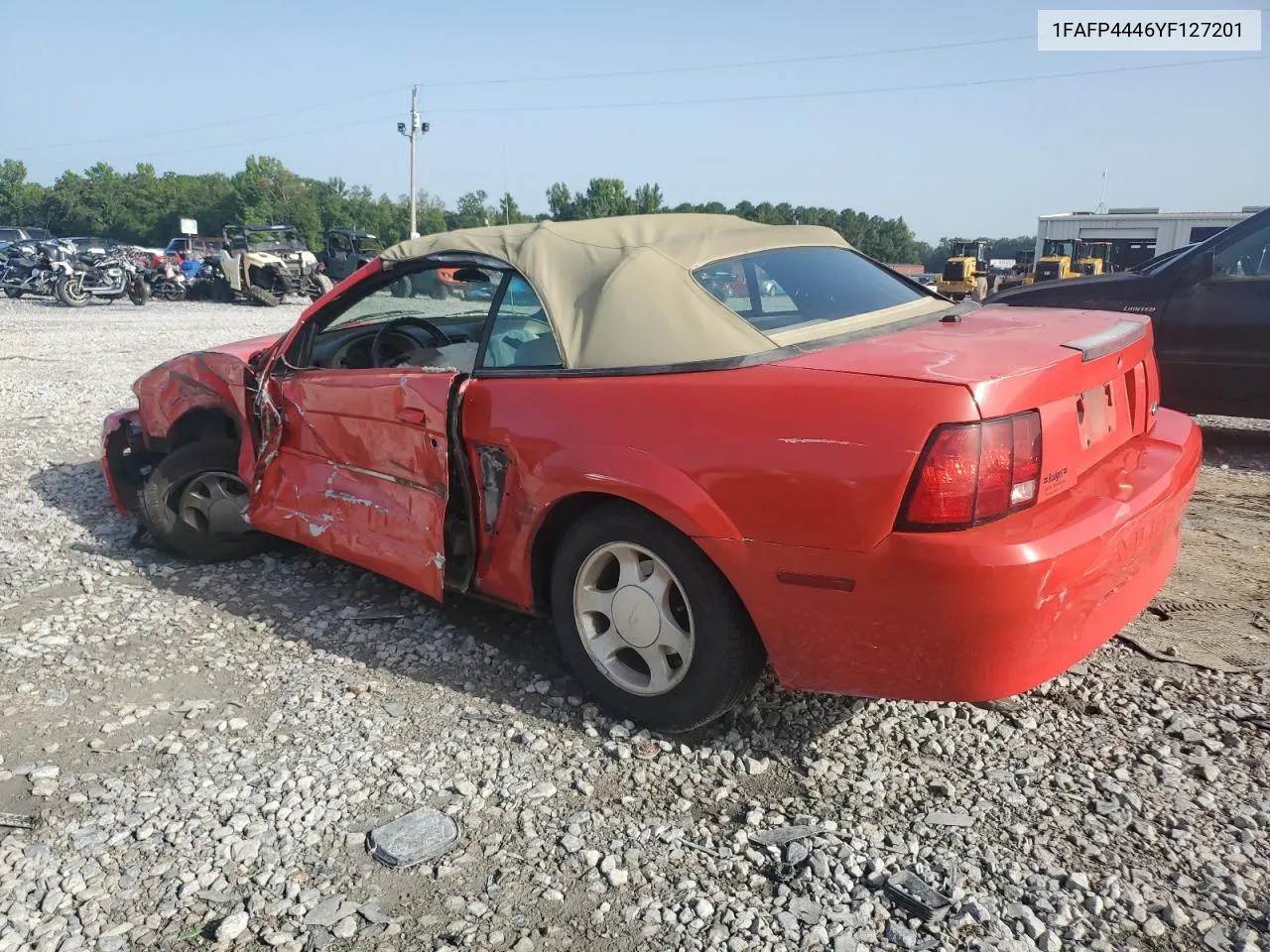 2000 Ford Mustang VIN: 1FAFP4446YF127201 Lot: 65692154