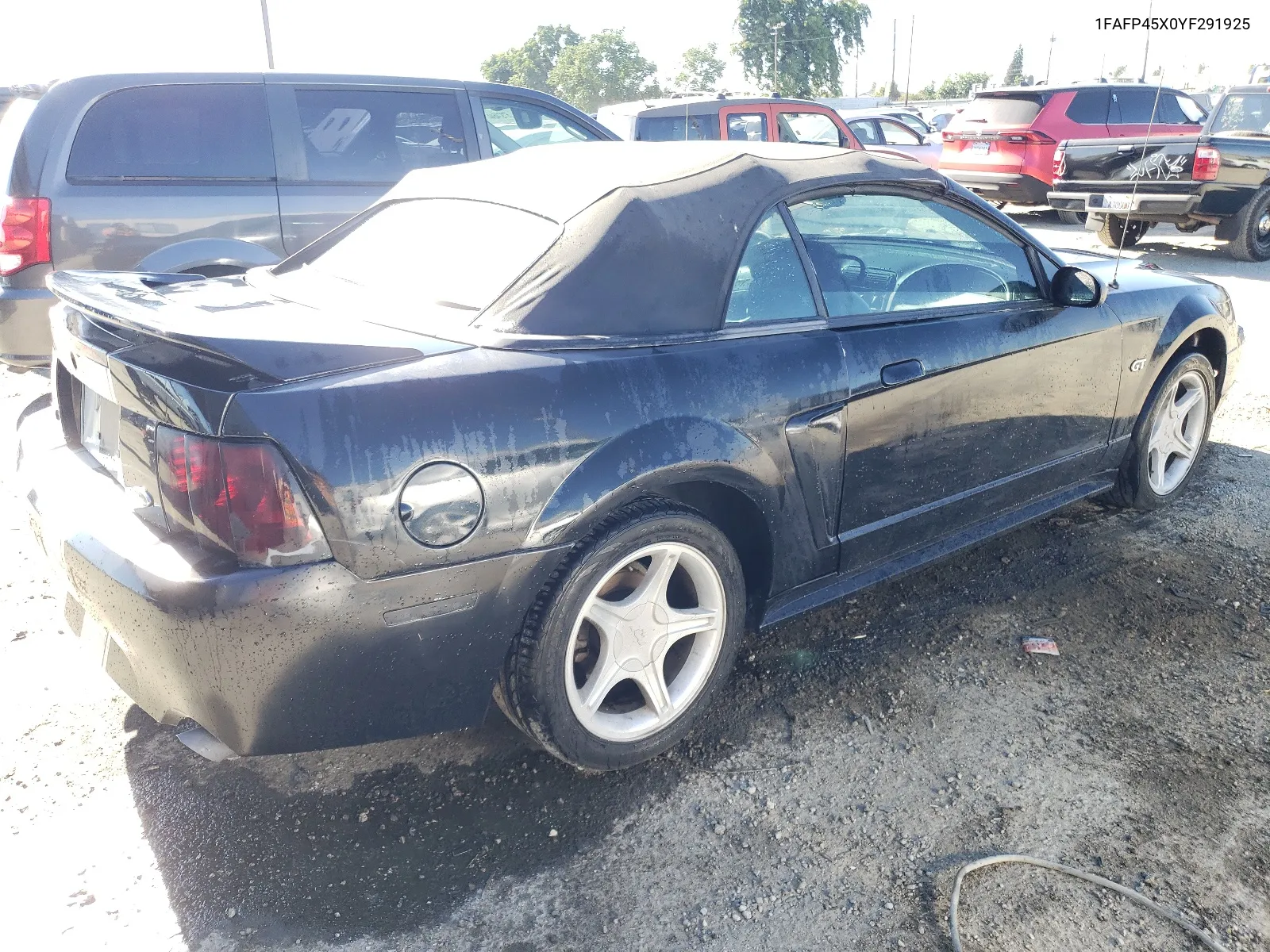 2000 Ford Mustang Gt VIN: 1FAFP45X0YF291925 Lot: 66336514